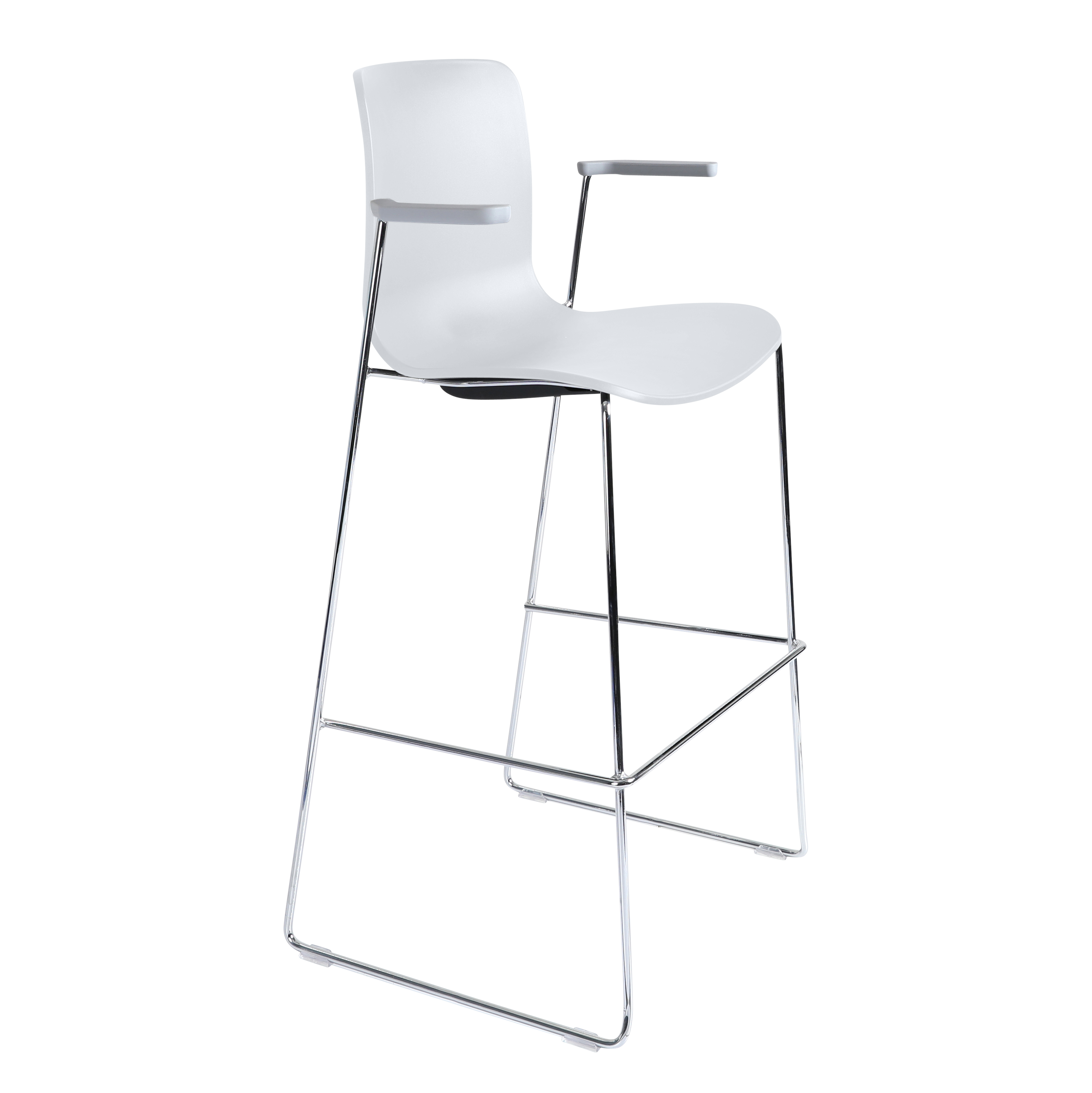 Acti Stool (White / Stool Sled Base)